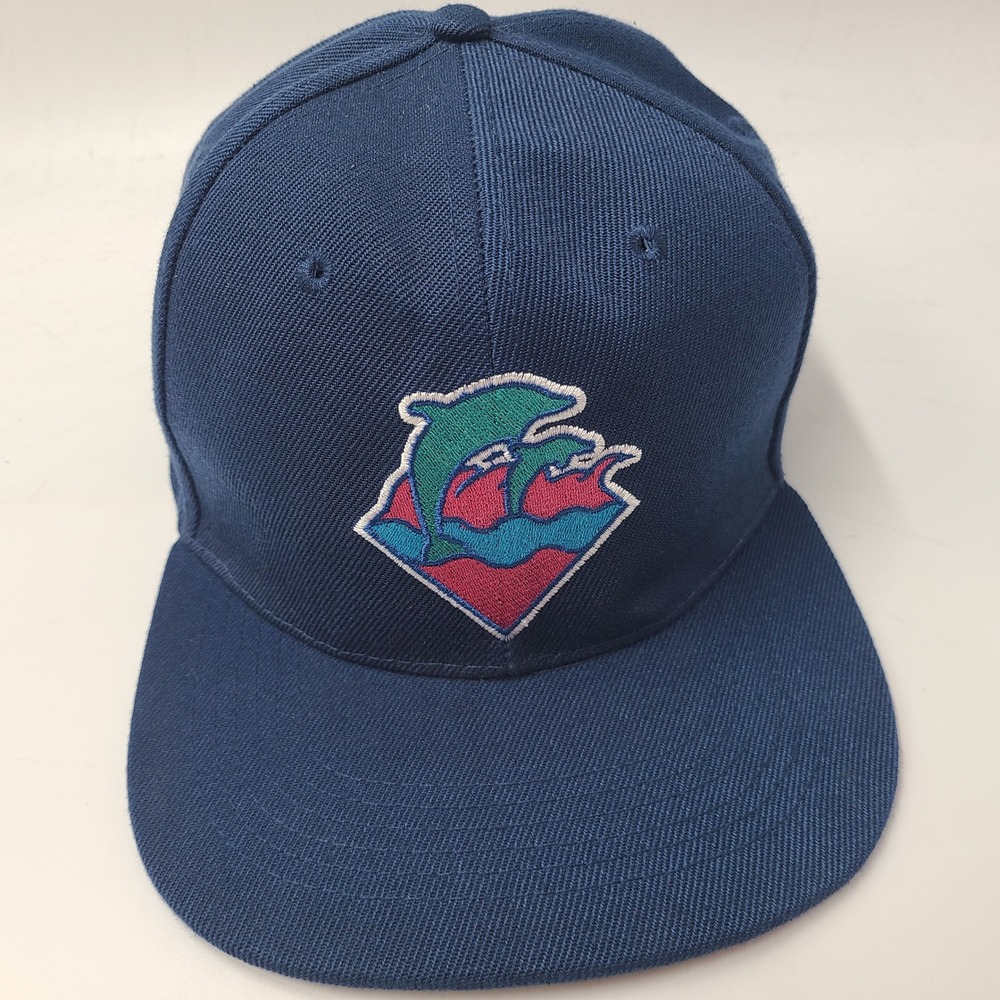 Pink Dolphin Hat Snapback Blue Embroidered Logo Casual Streetwear Acrylic Men
